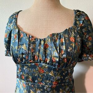 Inspired Hearts Blue Floral Dress